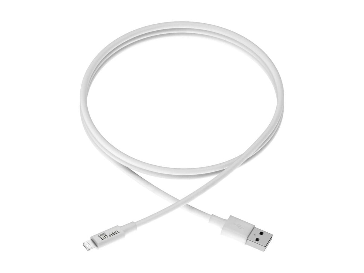 EATON TRIPPLITE USB-A to Lightning Sync/Charge Cable M/M MFi Certified Lightning cable Lightning M to USB M 3m white