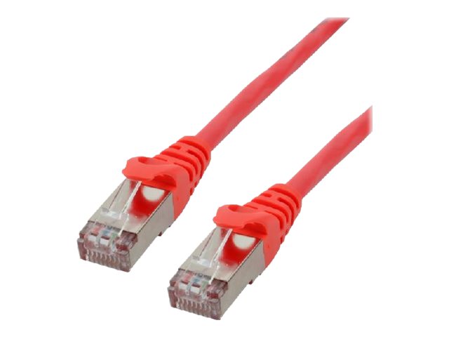 MCL CAT6A S/FTP LSZH Patch cable - 0.5m Red