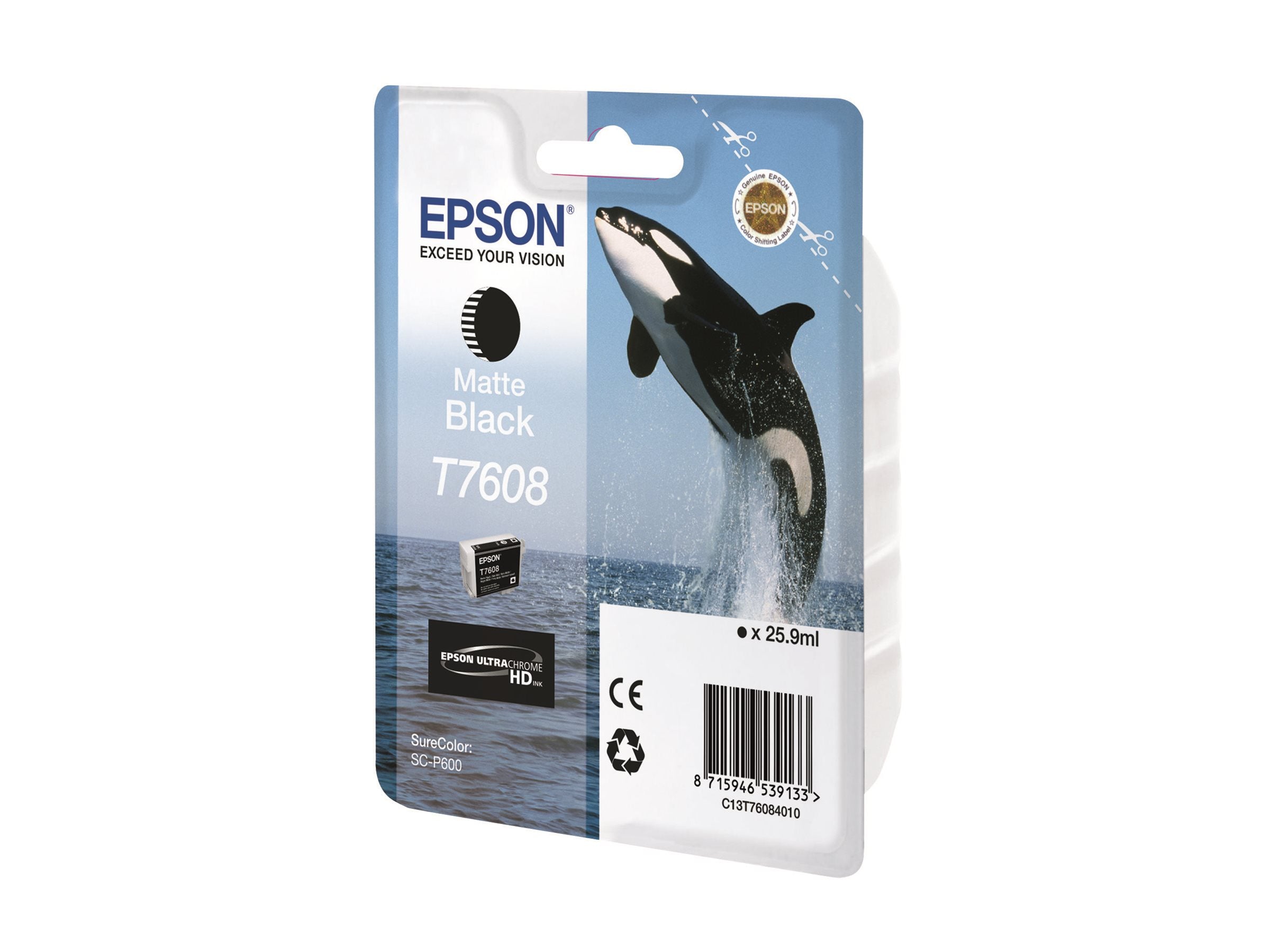 EPSON T7608 ink cartridge matte black high capacity 25 9ml 1082 pages 1-pack