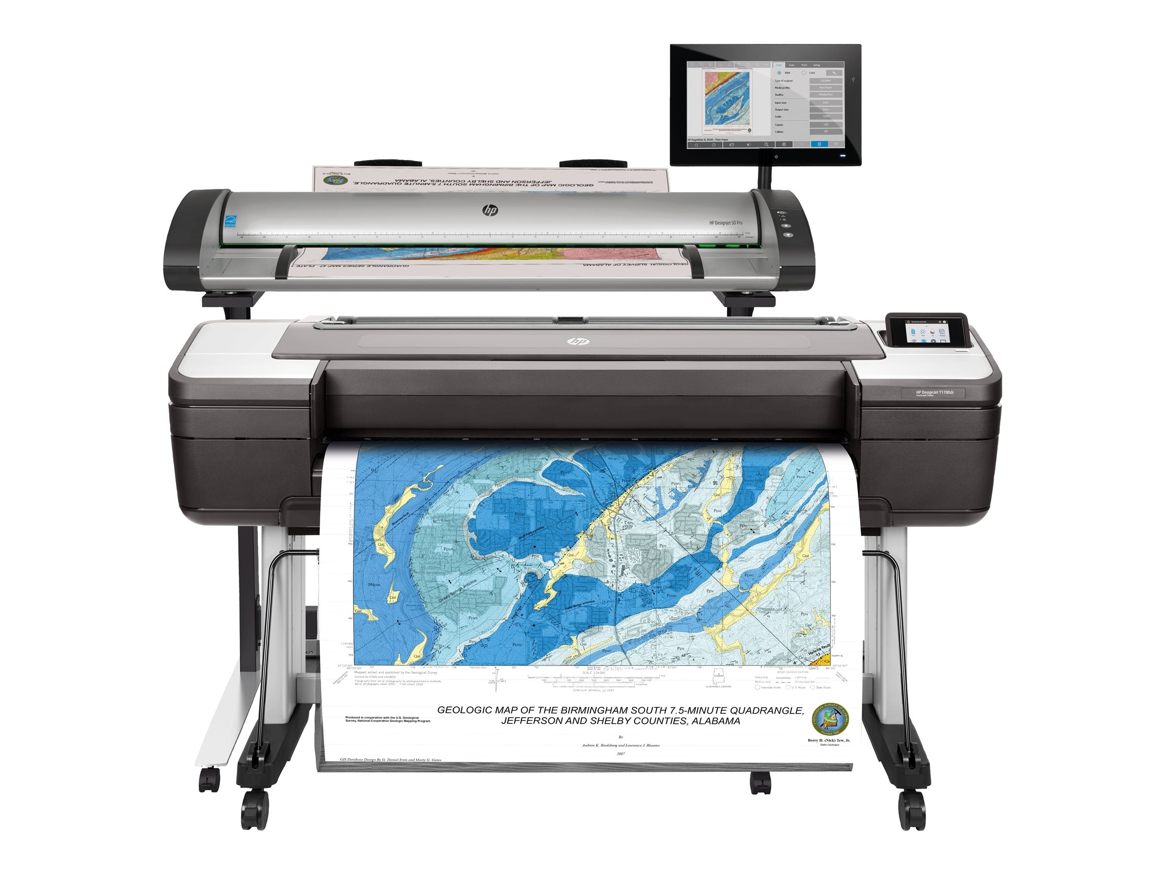 HP DesignJet T1700dr Printer