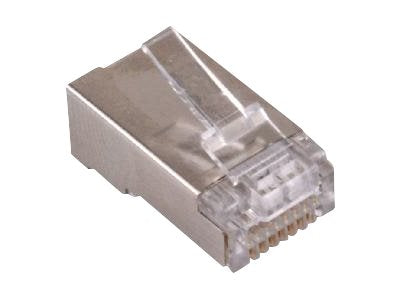 MCL 100 x RJ45 Cat 6 connector shielded for stranded or solid wire
