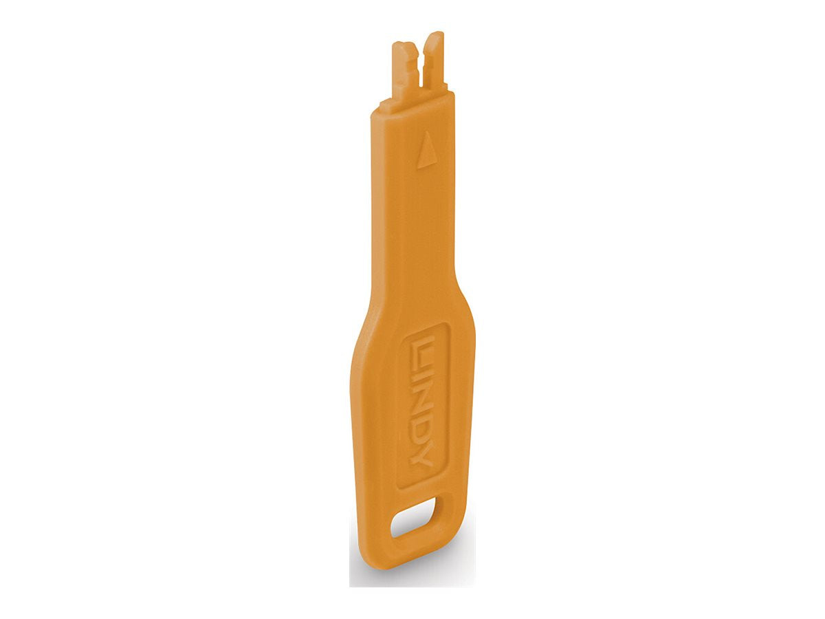 LINDY RJ45 Port Blocker key Orange