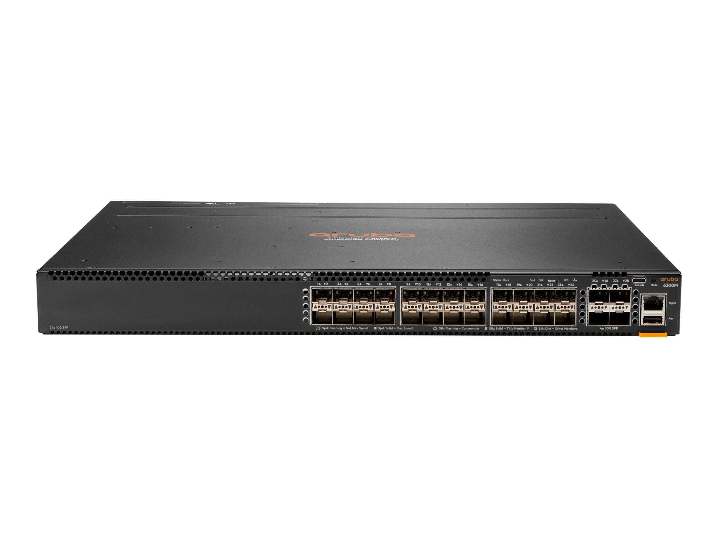HPE Aruba Networking CX 6300M 24p SFP+ 1G/10G 4p SFP56 50G 2xFan PSU Bundle EU en