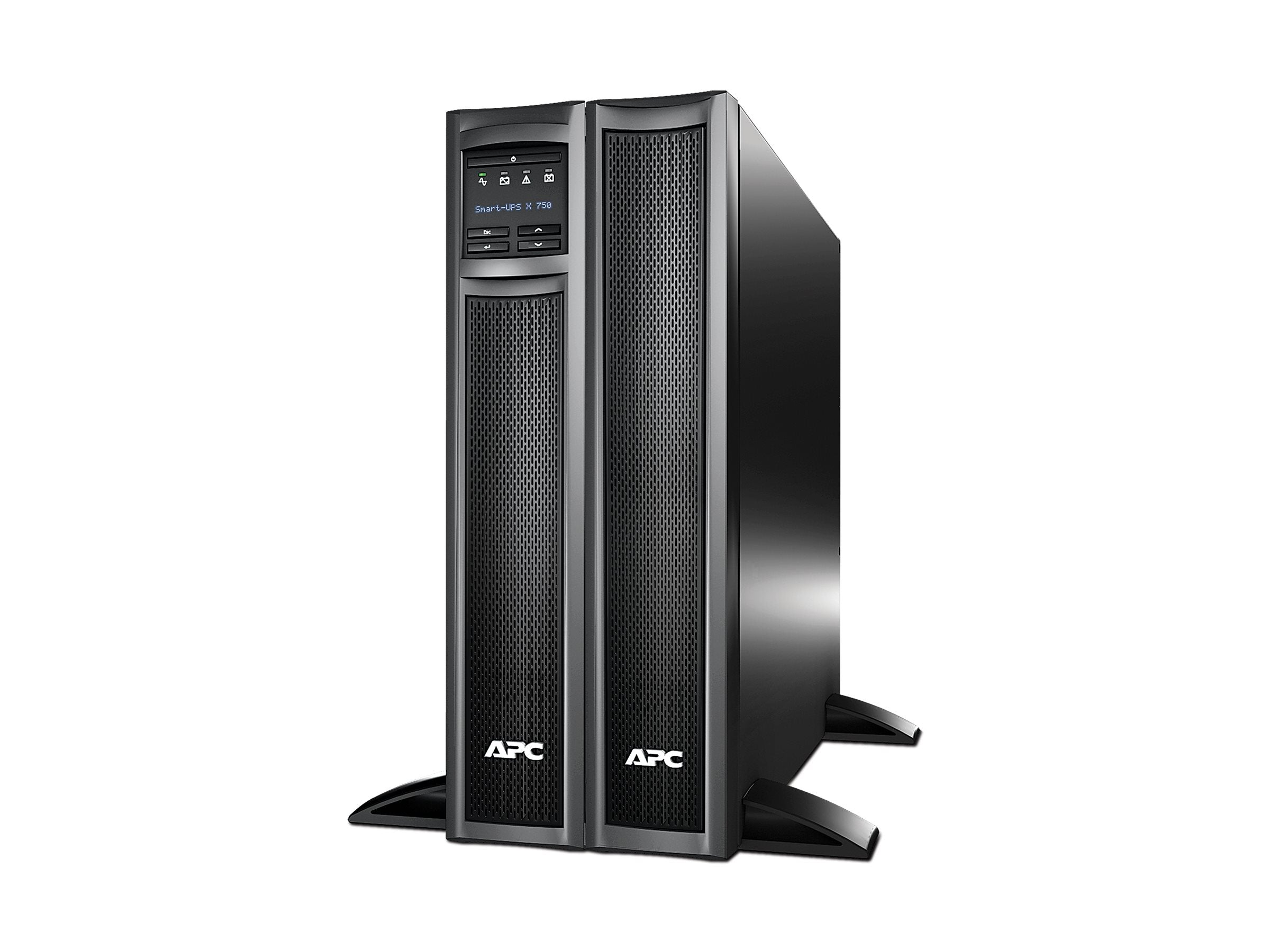APC Smart-UPS X 750VA Tower/Rack UPS rack-mountable / external AC 230V 600Watt 750VA RS-232 USB output connectors 8 2U Black