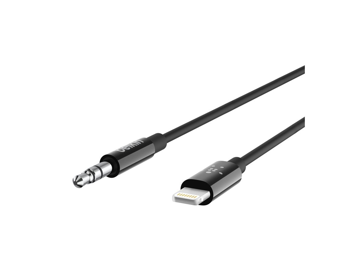 BELKIN Câble audio 3.5 mm avec connecteur Lightning 90cm