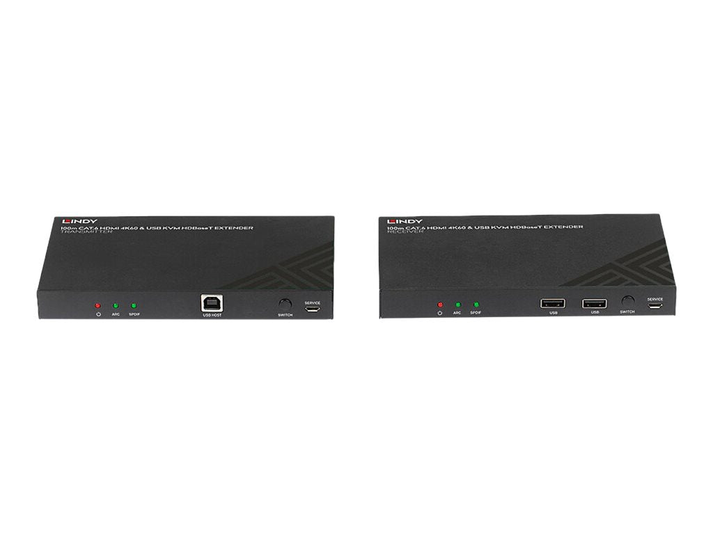 LINDY 100m Cat.6 HDMI 4K60 HDBaseT KVM Extender