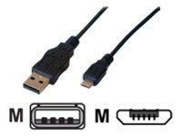 MCL Cable USB 2.0 type A male / micro USB B male - 2m  (P)
