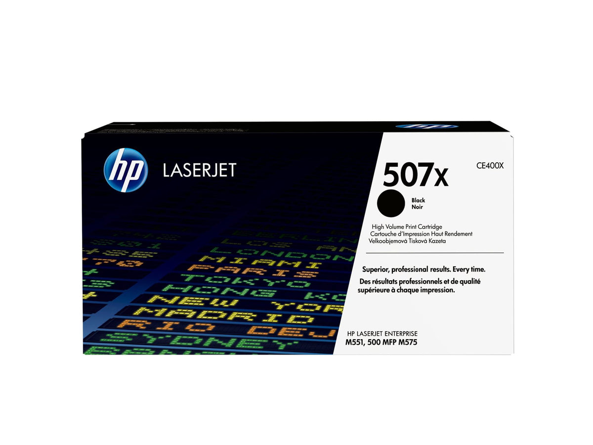 HP 507X original Toner cartridge CE400X black high capacity 11.000 pages 1-pack