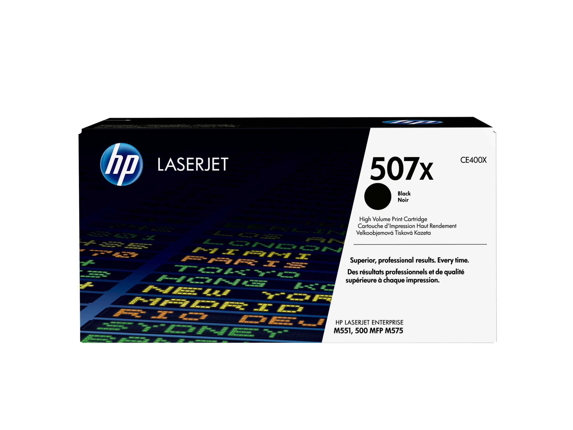 HP 507X original Toner cartridge CE400X black high capacity 11.000 pages 1-pack