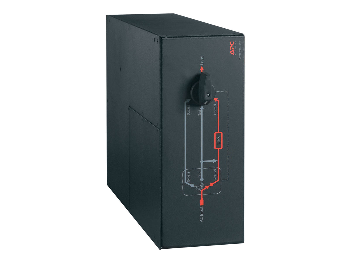 APC Service Bypass Panel Bypass switch rack-mountable AC 230V output connectors 10 Black