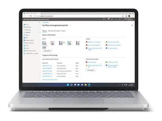 MICROSOFT Surface Laptop Studio 2 Intel Core i7-13800H 14.4p 32Go 1To RTX4050 W11P English British