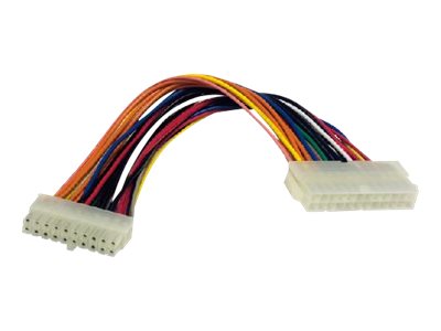 MCL Adaptateur alimentation ATX 20 pins mâles/ 24 pins femelles - 20cm