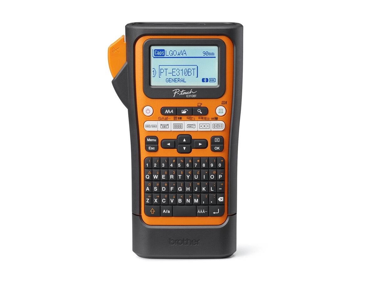 BROTHER Bluetooth connectable electrician labeling machine 18mm ribbon max QWERTY keyboard delivered with case