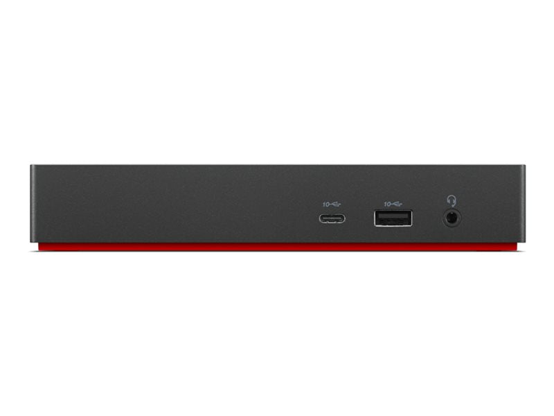 LENOVO ThinkPad Universal USB-C Dock - Station d accueil - USB-C - HDMI 2 x DP - GigE - 90 Watt - ThinkRed