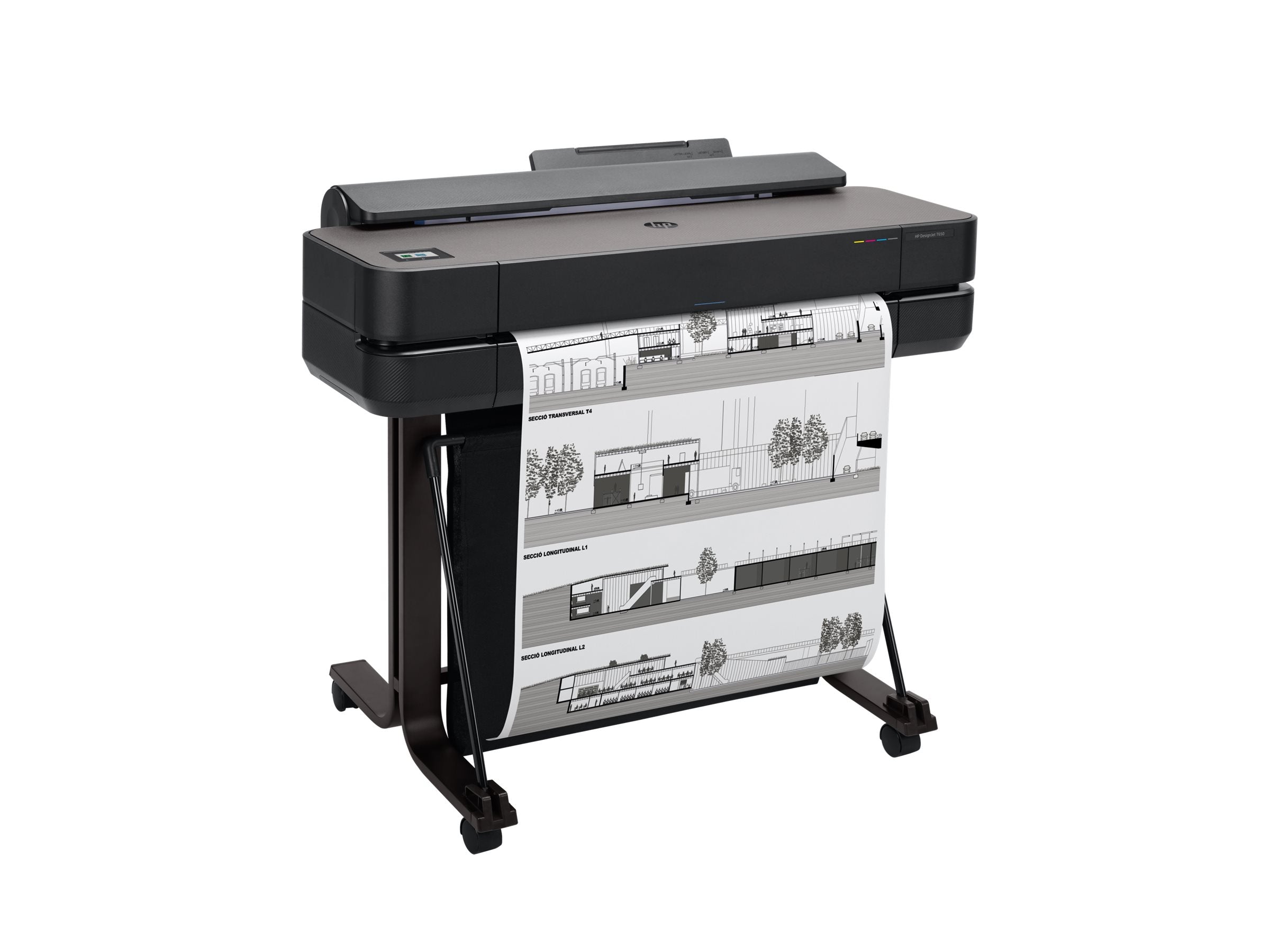 HP DesignJet T650 24p LFP 2025 Colour Ink-Jet Roll A1 61.0cmx91.4 m 2400x1200dpi 0.43 min/page USB LAN Wi-Fi Cutter