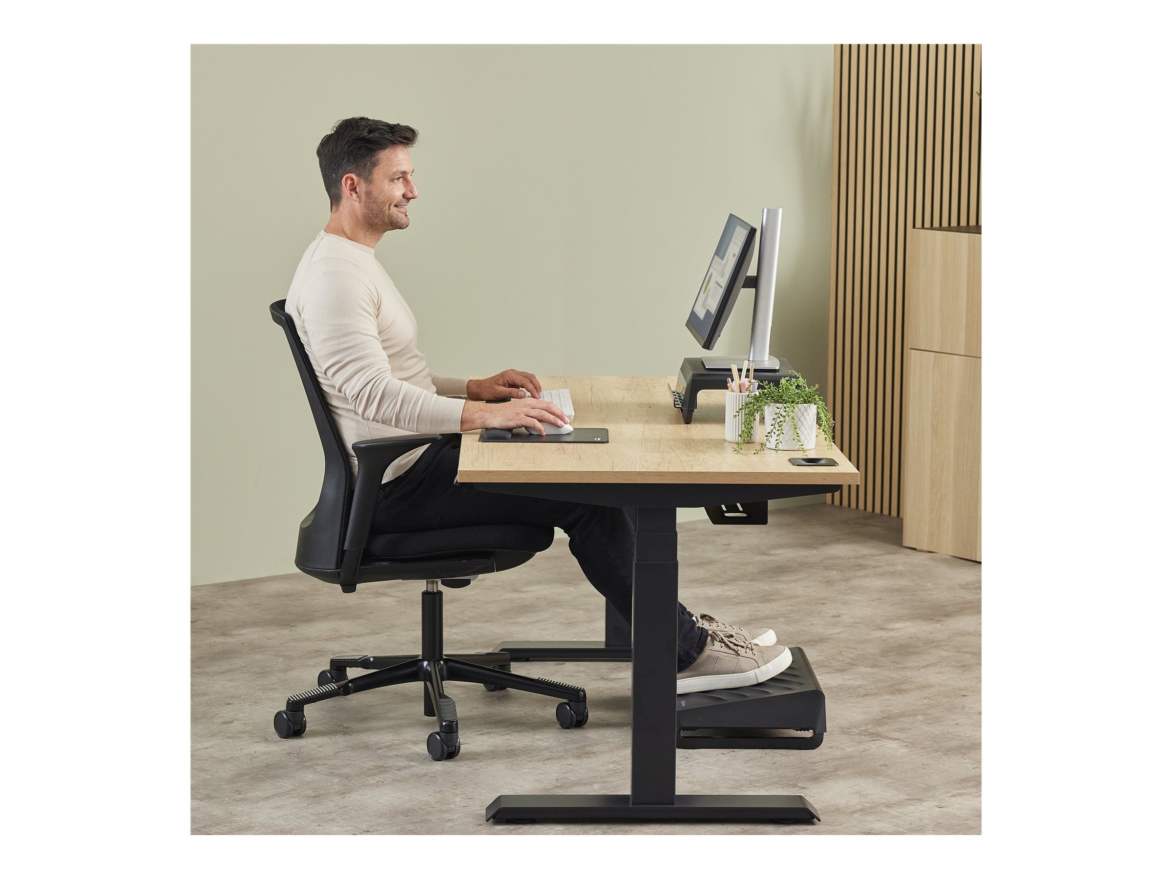 FELLOWES Repose-poignets clavier Breyta - Noir