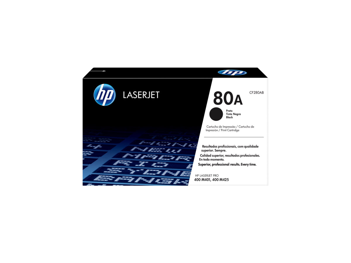 HP 80A original Toner cartridge CF280A black standard capacity 2.560 pages 1-pack