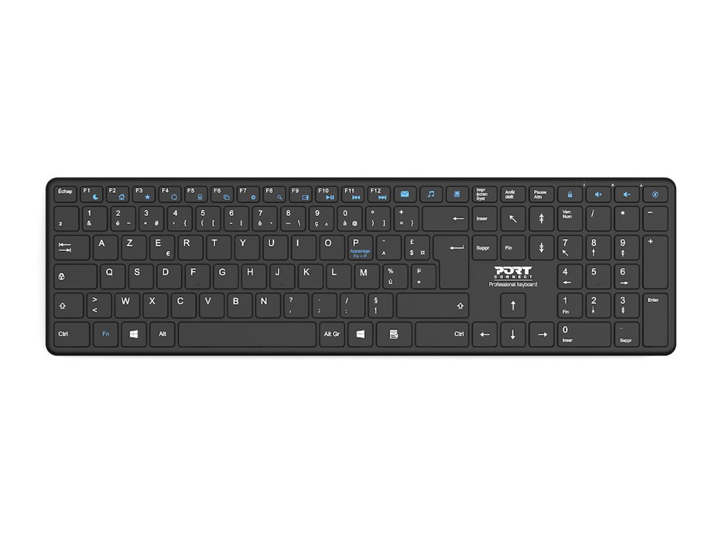 PORT DESIGNS Rechargeable Bluetooth Keyboard Ultra Slim and Elegant Design Rechargeable Battery 10meters Bluetooth range Compatible