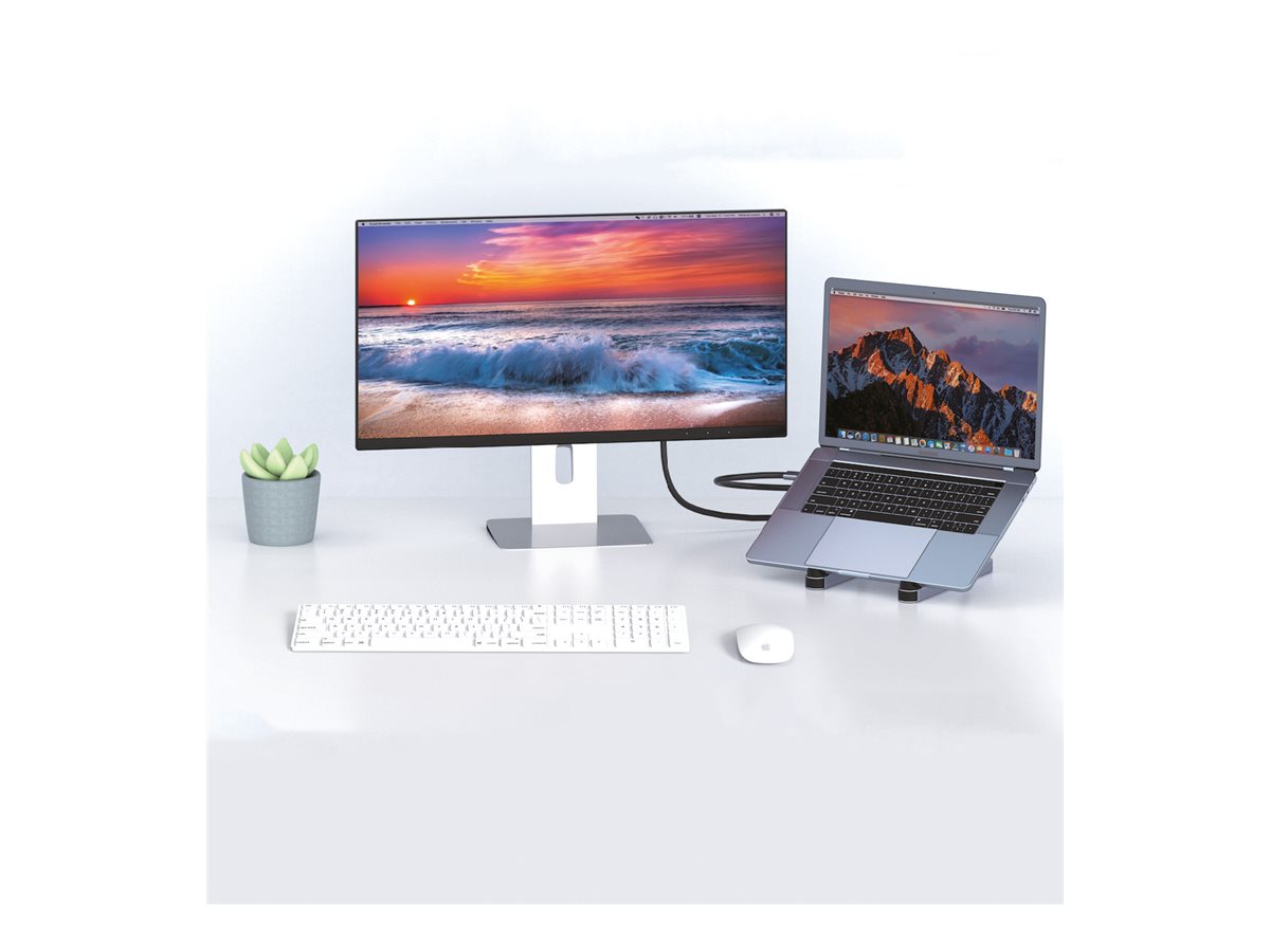 MCL Station daccueil 6 ports avec support PC