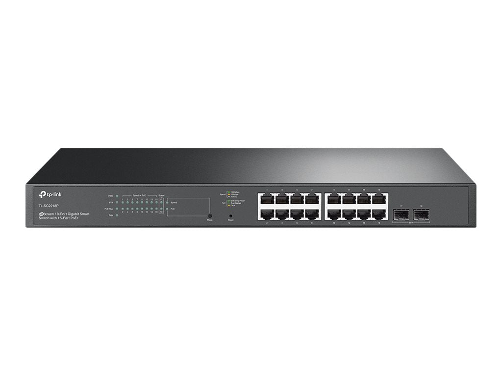 TP-Link SG2218P (TL-SG2218P) JetStream™ 18-Port Gigabit Smart Switch with 16-Port PoE+
