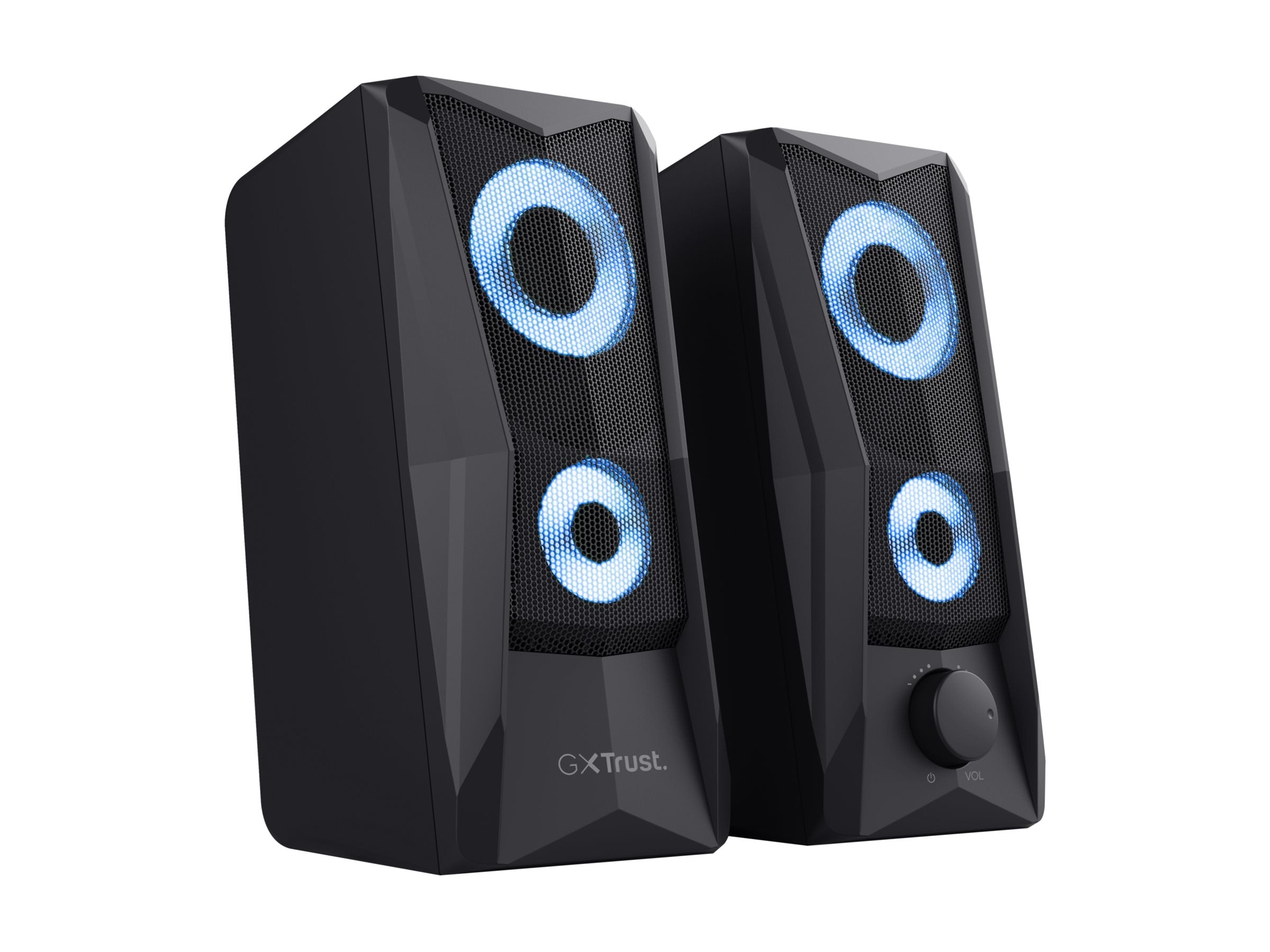 TRUST Enceintes JAVV 2.0 RGB noire