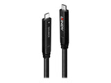 LINDY 10m USB 3.2 Gen 1 & DP 1.4 Type C Hybrid Cable