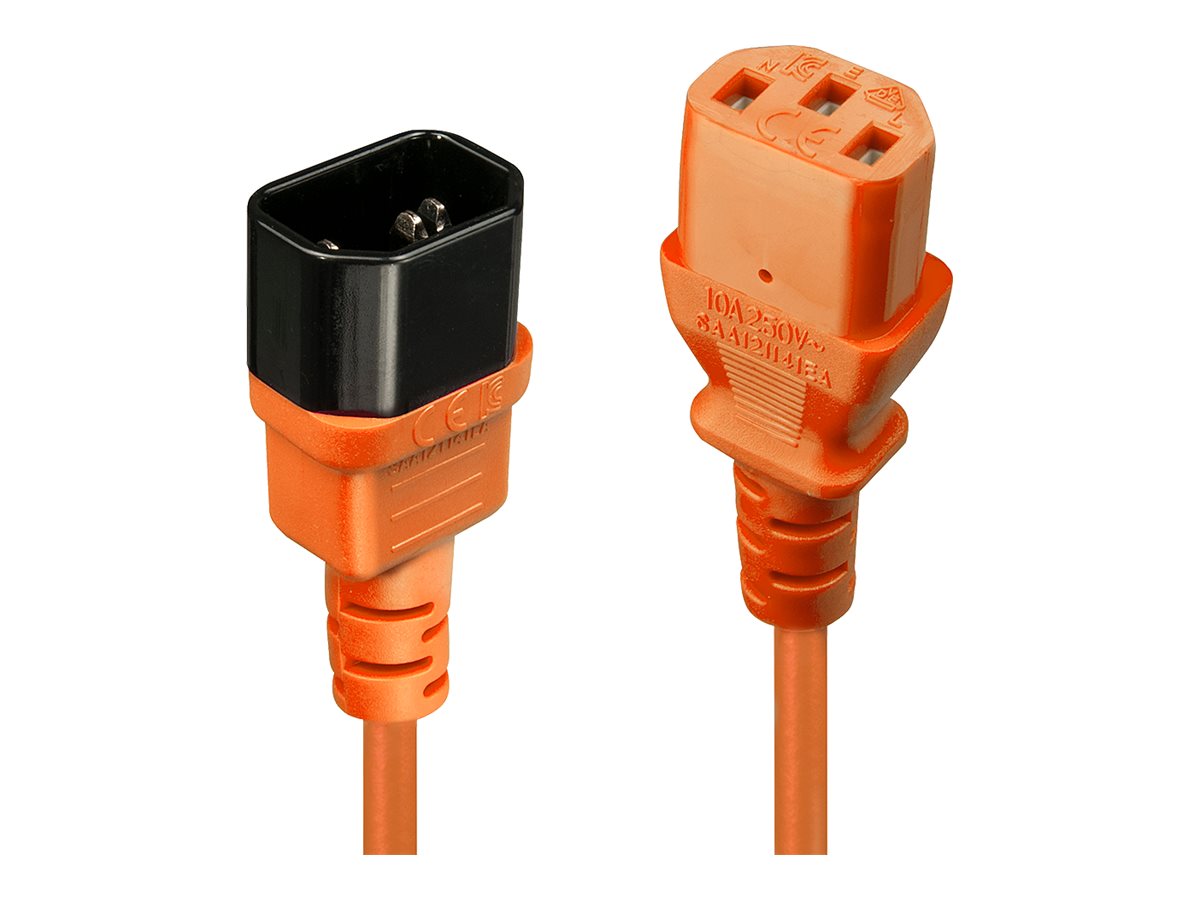 LINDY 2m IEC Extension Lead Orange