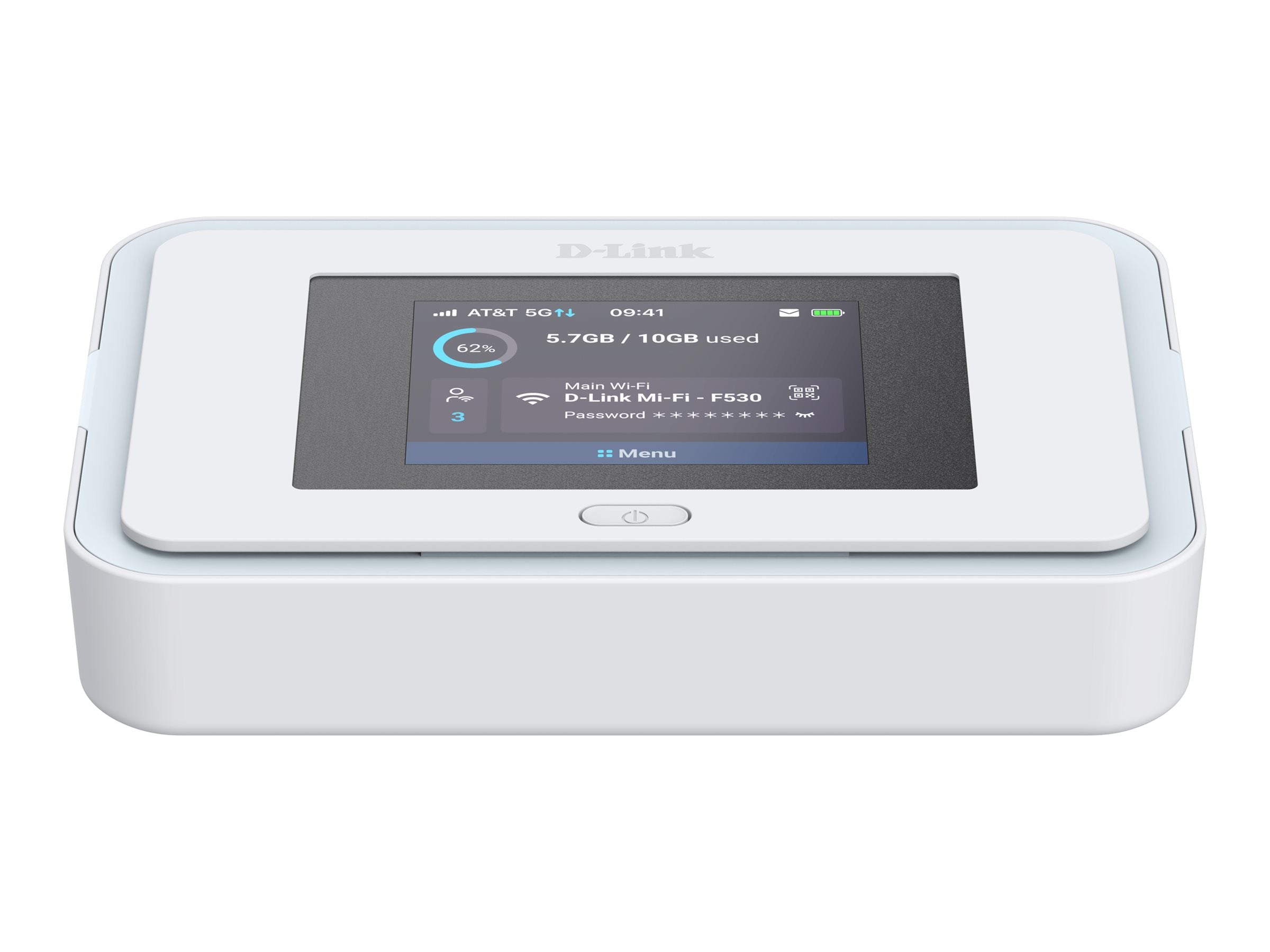 D-LINK Routeur Hotspot mobile 5G NR/4G LTE Wi-Fi 6 AX3000 avec écran LCD 1 port USB Type-C avec Power Delivery