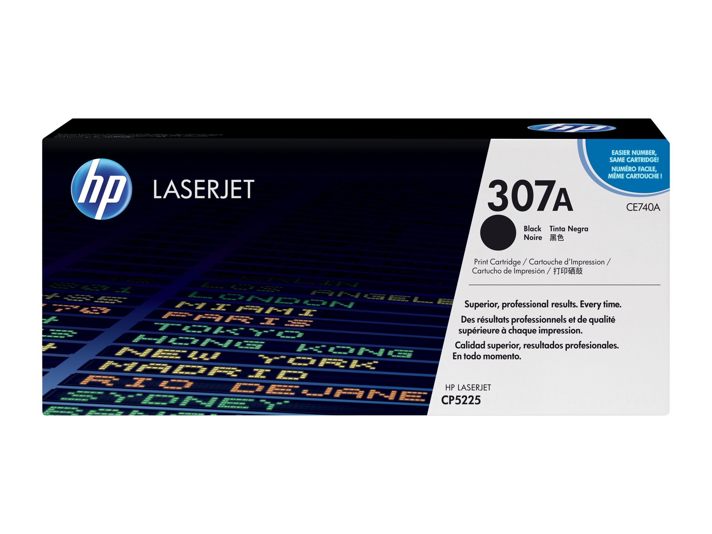 HP original Colour Laserjet CE740A Toner cartridge black standard capacity 7.000 pages 1-pack