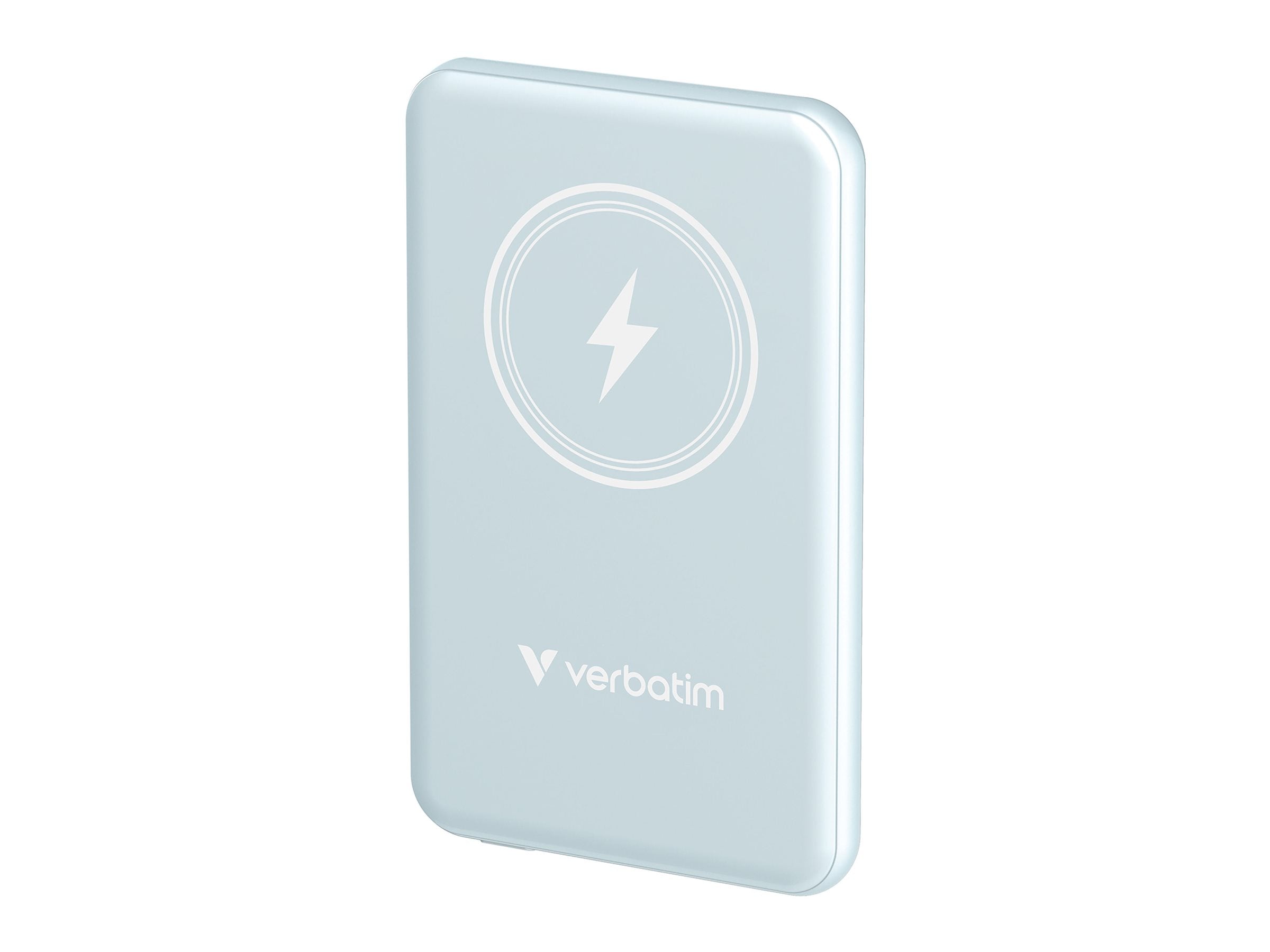 VERBATIM CHARGE N GO MAGNETIC WIRELESS POWER BANK 5000 BLUE WCF (P)
