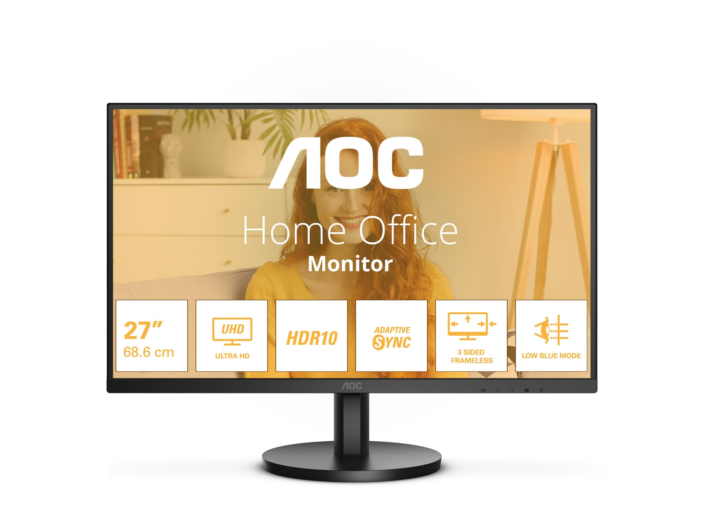 AOC U27B3M 27p 3840x2160 2xHDMI DP Black