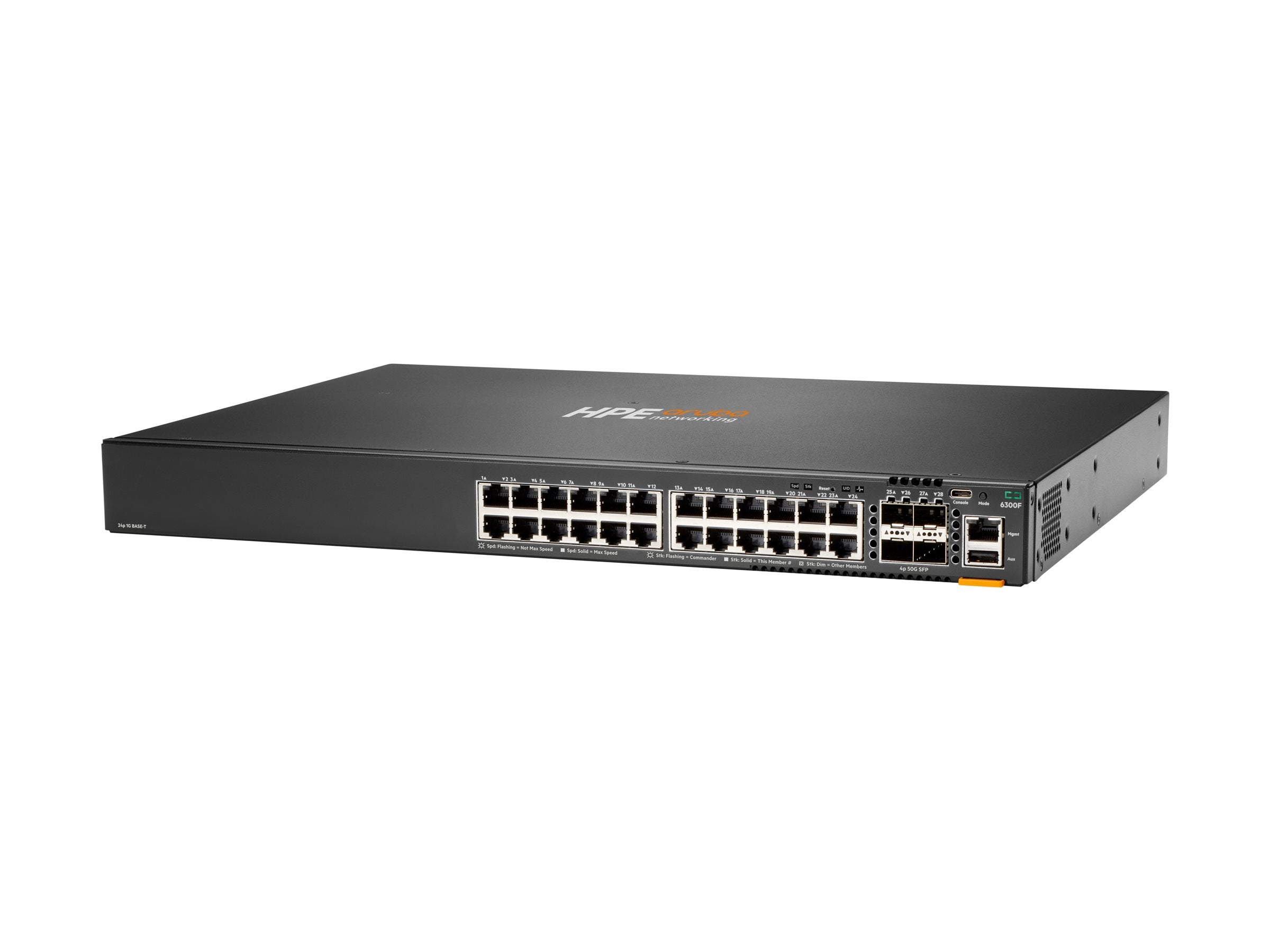 HPE Aruba 6300F Switch 24-port 1GbE and 4-port SFP56 EU EN