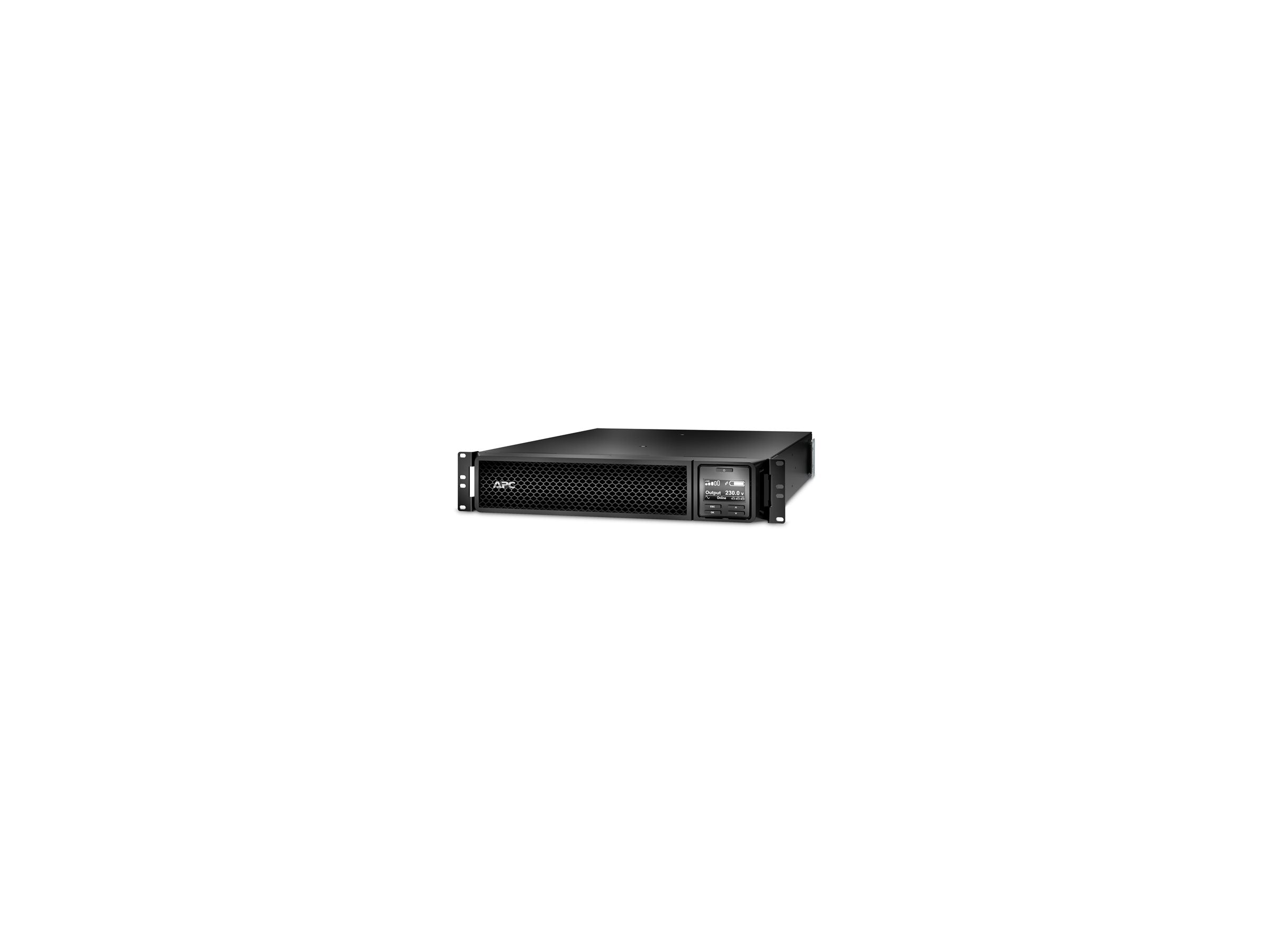 APC Smart-UPS SRT 1000VA RM UPS rack-mountable AC 230V 1000Watt 1000VA RS-232 USB output connectors 6 PFC 2U Black