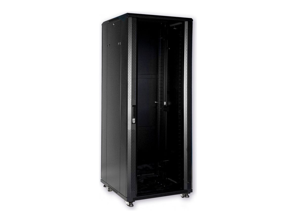MCL IC6A99AL80P8042 - Baie réseau/serveur - Armoire 19p 42U L. 800 P. 800 - Noir