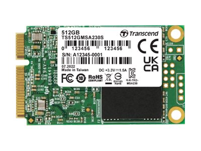 TRANSCEND 512Go mSATA SSD SATA3 3D TLC
