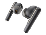 HP Poly Voyager Free 60+ UC Carbon Black Earbuds +BT700 USB-C Adapter +Touchscreen Charge Case