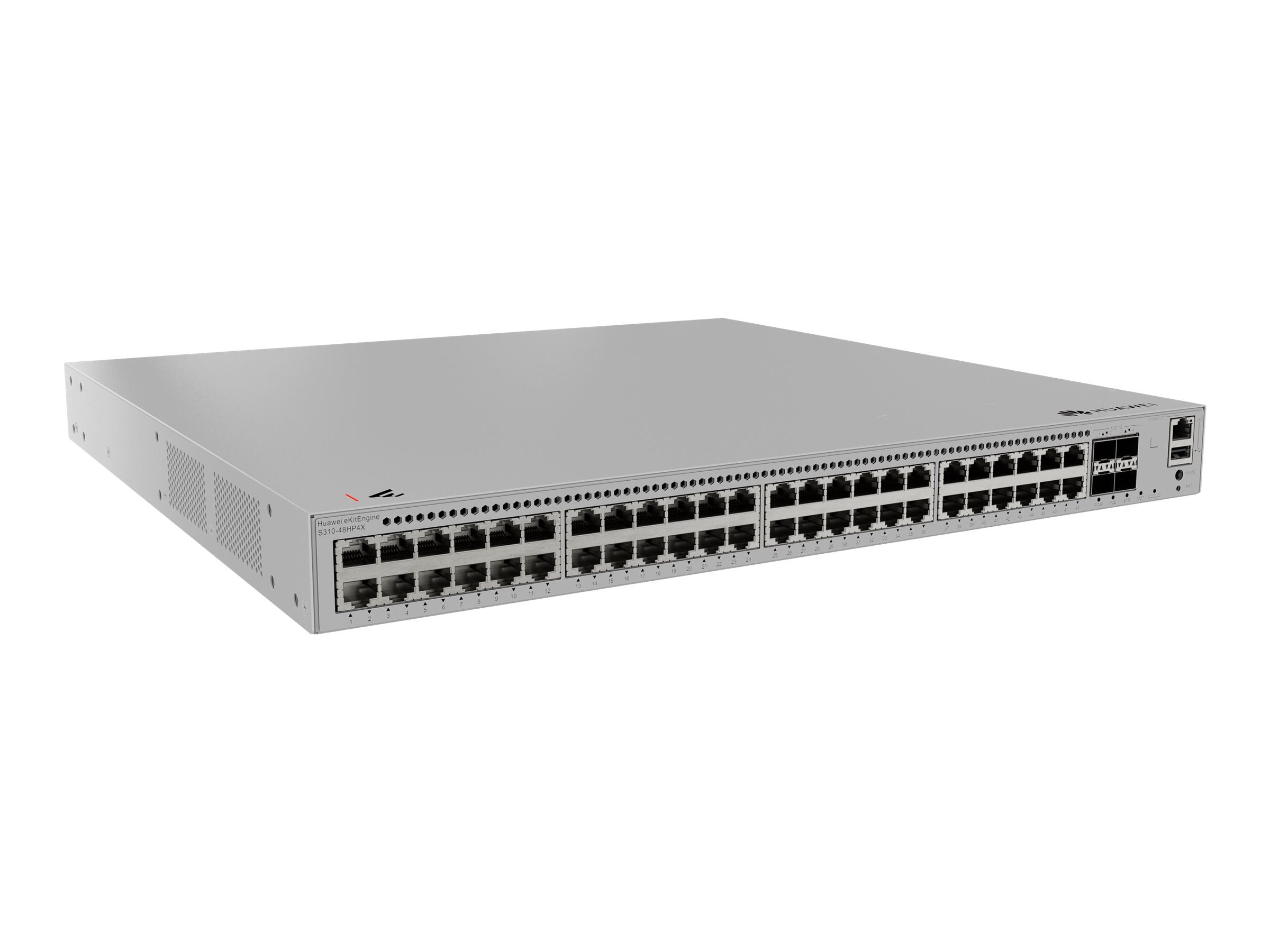 HUAWEI S310-48HP4X 48x10/100/1000BASE-T ports 846 W PoE+ 4x10GE SFP+ ports with 1xAC power module eKit
