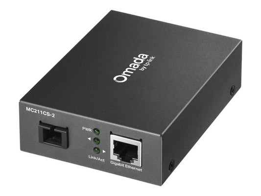 TP-LINK Omada 10/100/1000 Mbps RJ45 to 1000 Mbps Single-mode SC WDM Bi-Directional Fiber Converter