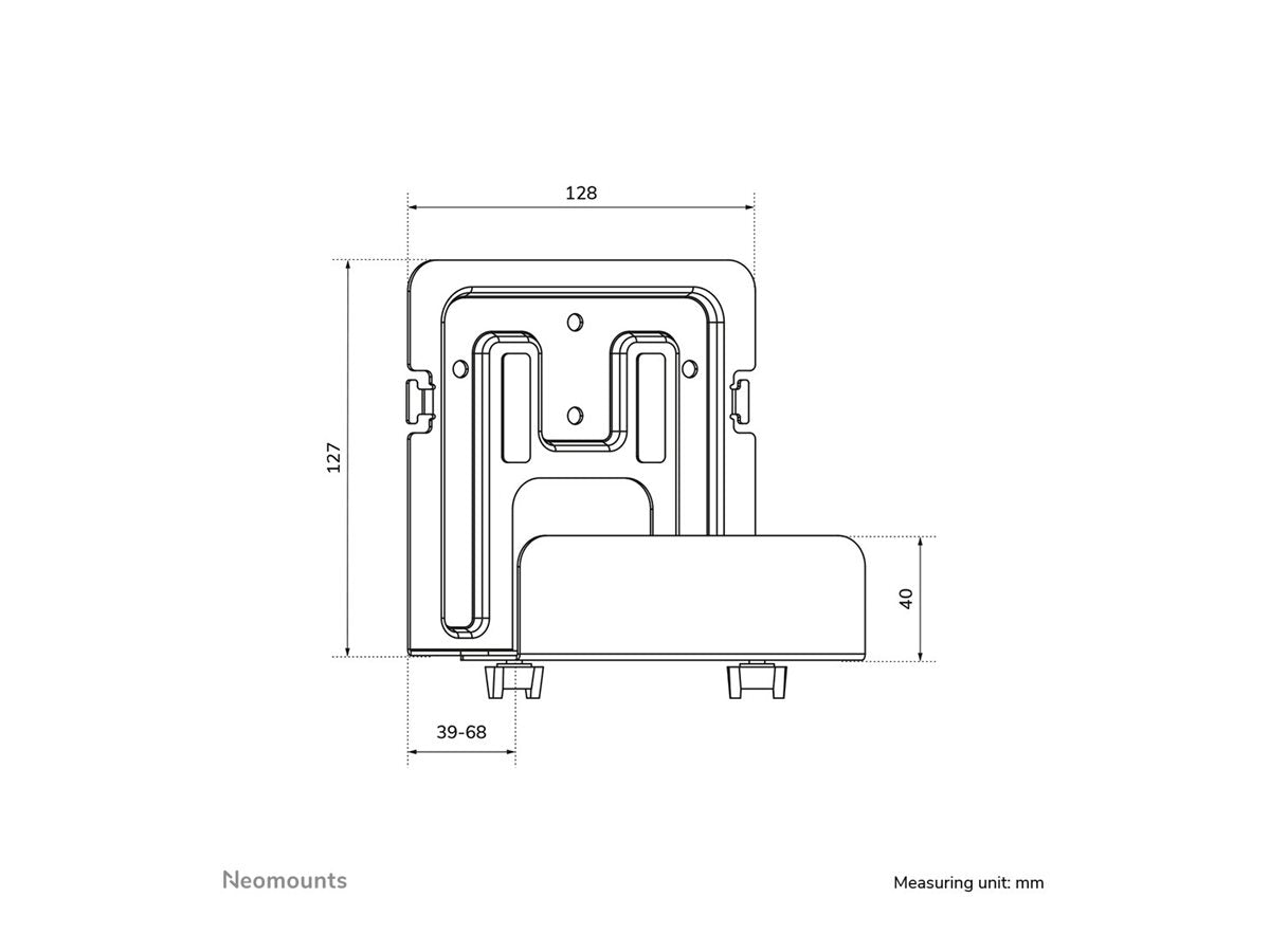 NEOMOUNTS AWL-450BL Support pour lecteur multimédia - universel