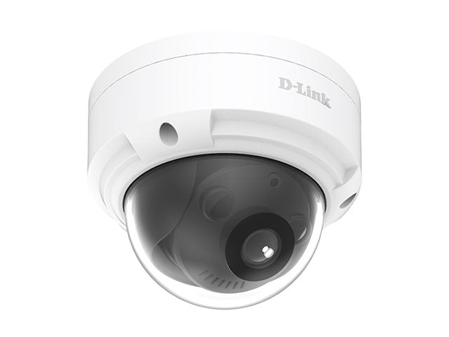 D-LINK Caméra dôme Extérieure 2MP H265 Capteur CMOS 2MP 1/3p Vision nocturne IR intelligent jusquà 30m Détection de mouvement