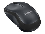LOGITECH M220 Silent Mouse optical 3 buttons wireless 2.4 GHz USB wireless receiver charcoal