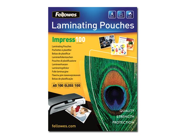 FELLOWES POCHETTES A4 100 MICRONS X 100