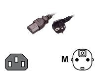 MCL CORDON SECTEUR IEC (C13) / 2 P T COUDE - 2 M MC901-2M  (P)