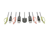 EATON TRIPPLITE Commutateur KVM 2 ports DisplayPort 1.1/USB avec audio/vidéo câbles intégrés partage de périphériques USB