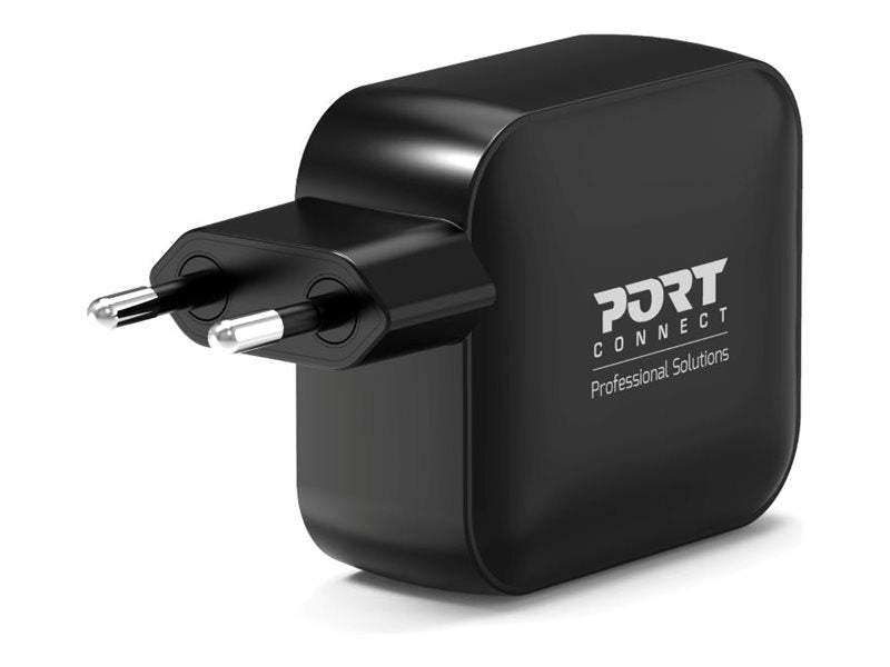 PORT DESIGNS Wall Charger Type C PD 100W GaN +  CtoC Cable 2 M - US/UK