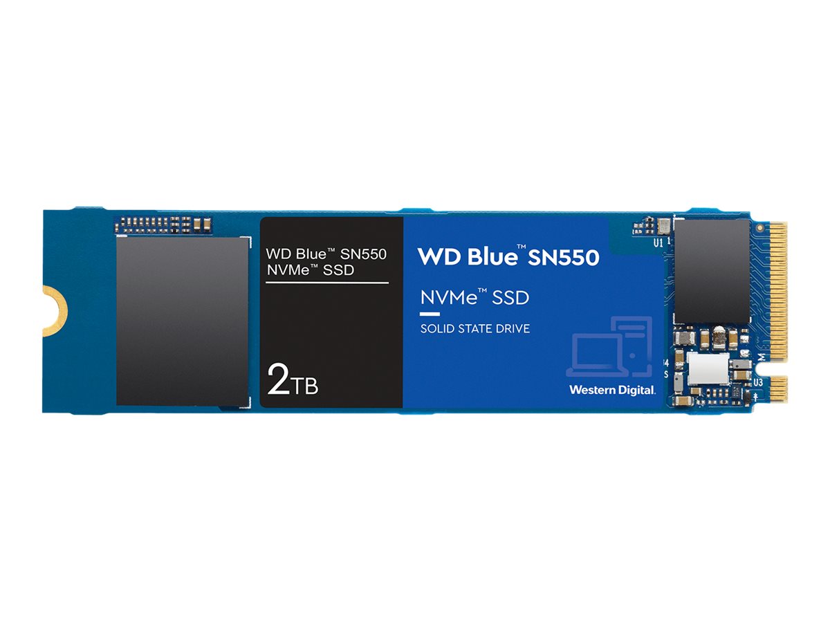 WD Blue SSD SN550 NVMe 2To M.2 2280 PCIe Gen3 8Gb/s internal single-packed