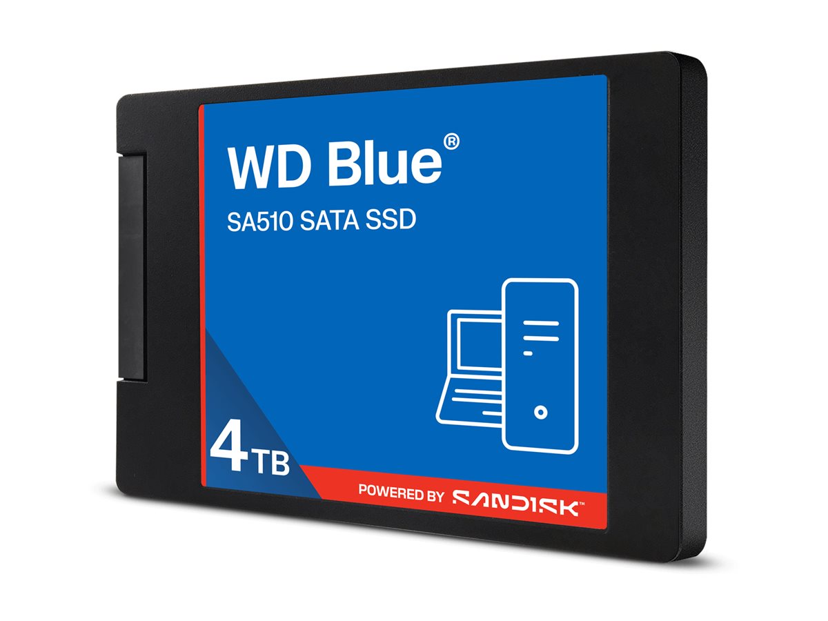 WD Blue SA510 SATA SSD 2.5p/7mm Cased - 4To