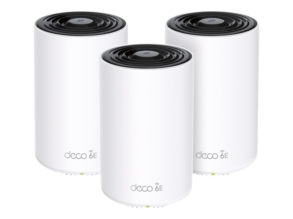 TP-LINK AXE5400 Whole Home Mesh Wi-Fi 6E System Tri-Band 574Mbps at 2.4GHz + 2402Mbps at 5GHz + 2402Mbps at 6GHz