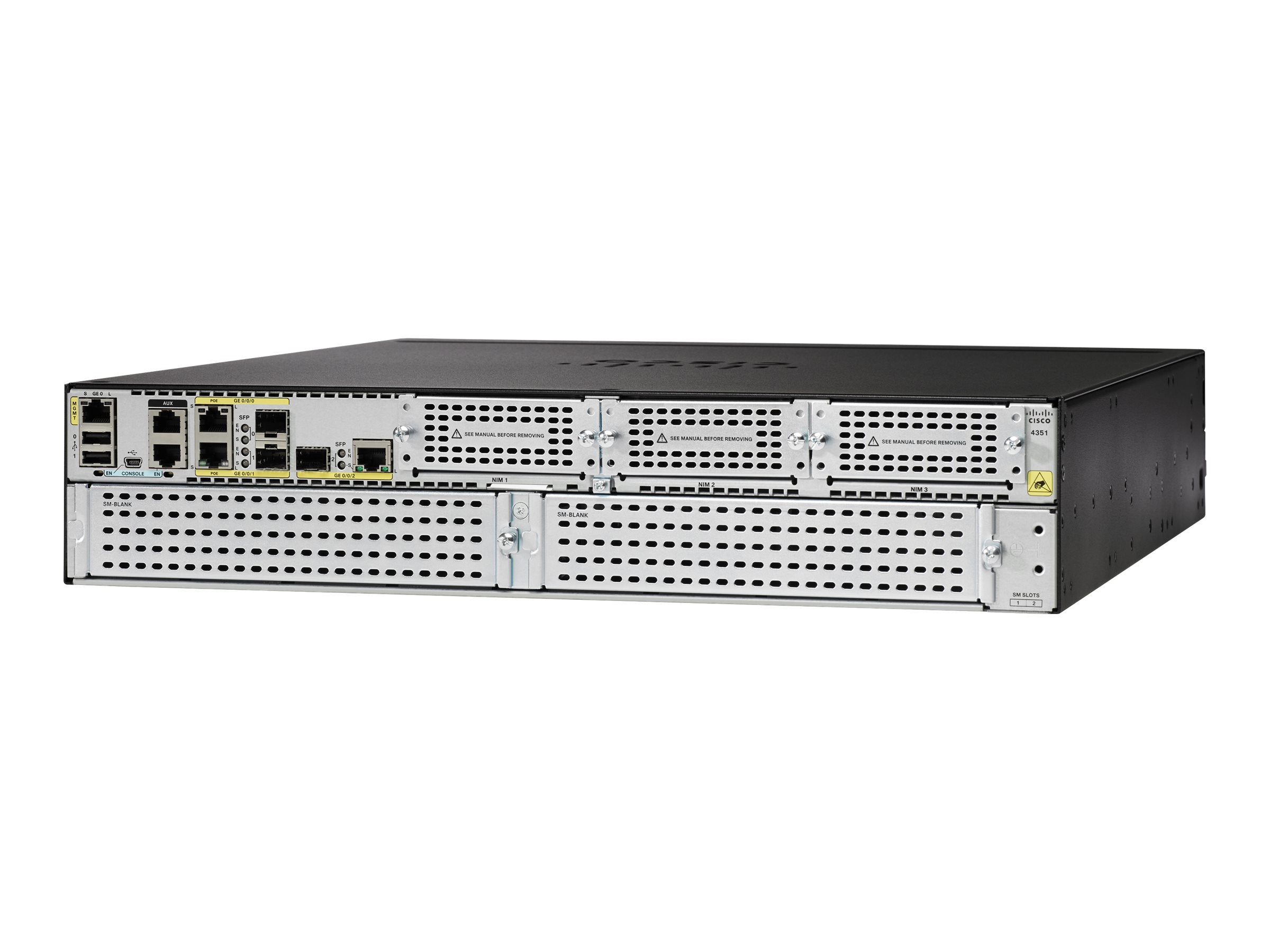 CISCO ISR 4351 3GE 3NIM 2SM 4G FLASH 4G DRAM IPB Remanufactured