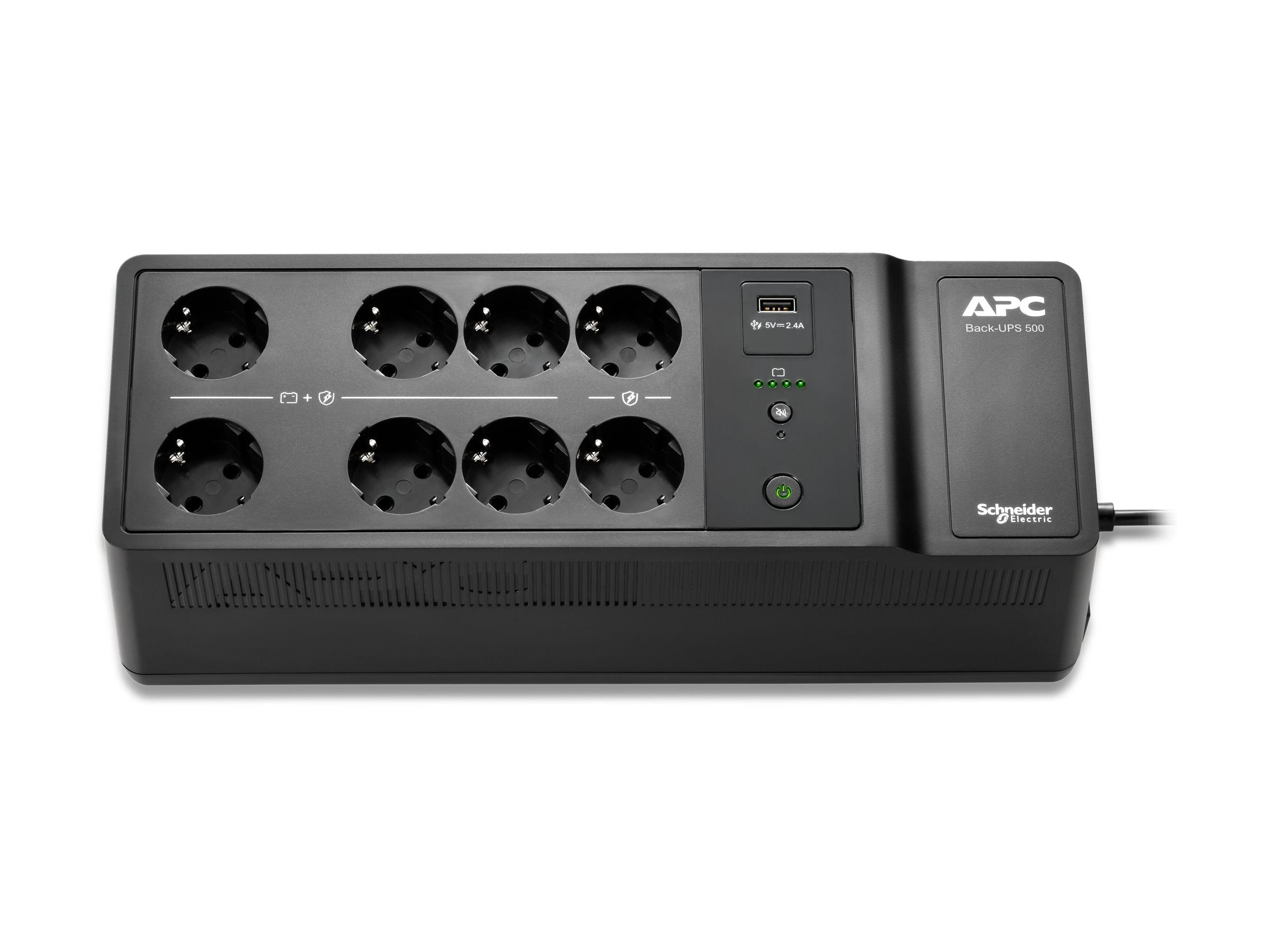 APC Back-UPS UPS wall mountable / surface mountable AC 230V 300Watt 500VA output connectors 8